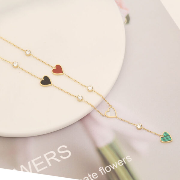 Crystal Beat Stainless steel Necklace