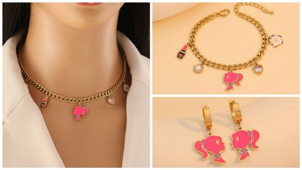Glamour Charm Stainless Steel Set