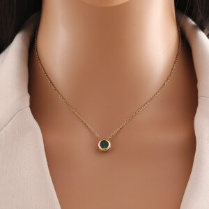Emerald Grace Stainless Steel Necklaces
