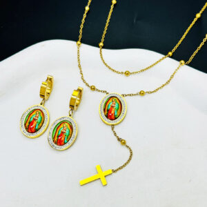 Divine Grace Stainless Steel Jewelry Set