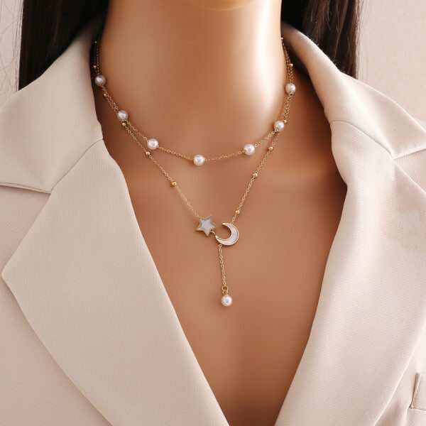 Celestial Pear Charm Stainless Steel Necklace
